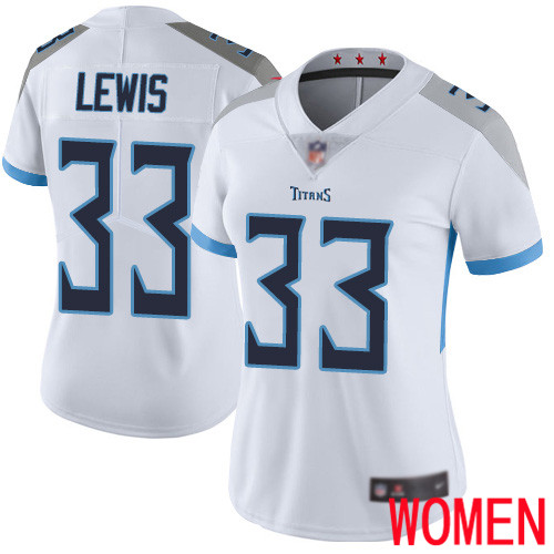 Tennessee Titans Limited White Women Dion Lewis Road Jersey NFL Football #33 Vapor Untouchable->youth nfl jersey->Youth Jersey